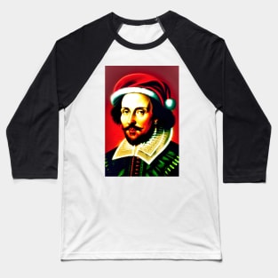 Santa Shakespeare (Celebrity Christmas) Baseball T-Shirt